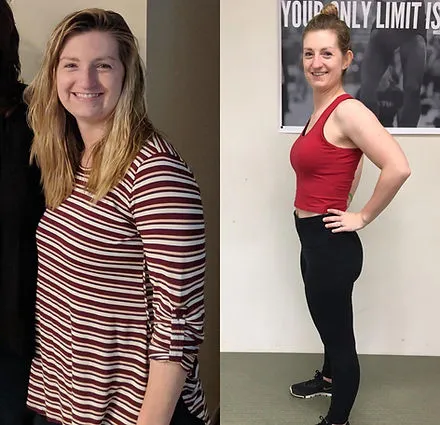 Bootcamp member before and after transformation